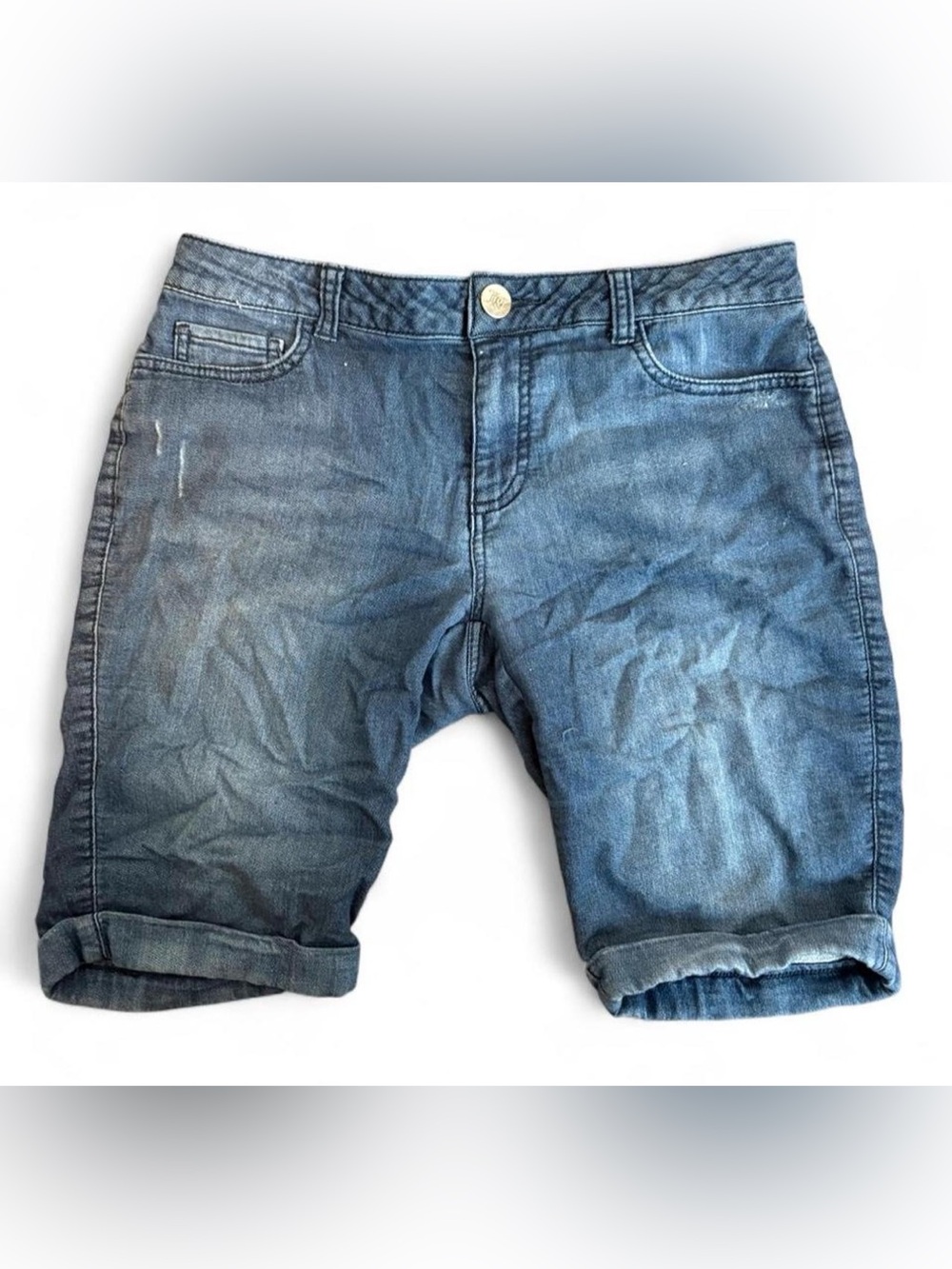 Juicy Couture Women's Denim Bermuda Shorts - Blue Wash